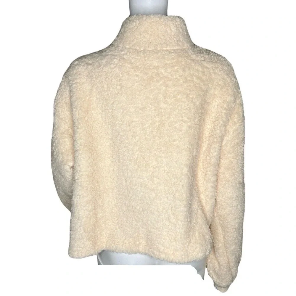 Love Tree Shirt Womens Large Cream Ivory Fleece Sweatshirt‎ Neutral Minimalist